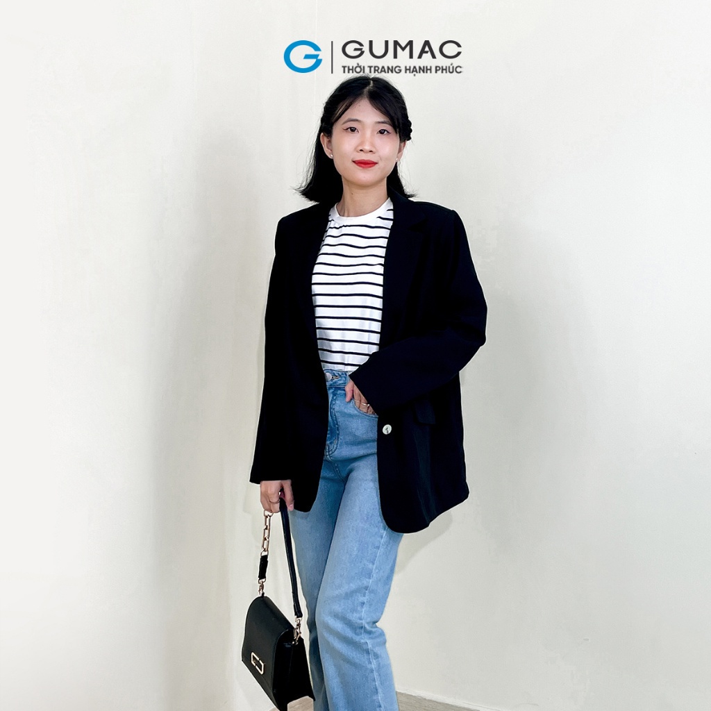 [BST THÁNG 7] Áo blazer 1 lớp thời trang GUMAC AD07055 | BigBuy360 - bigbuy360.vn