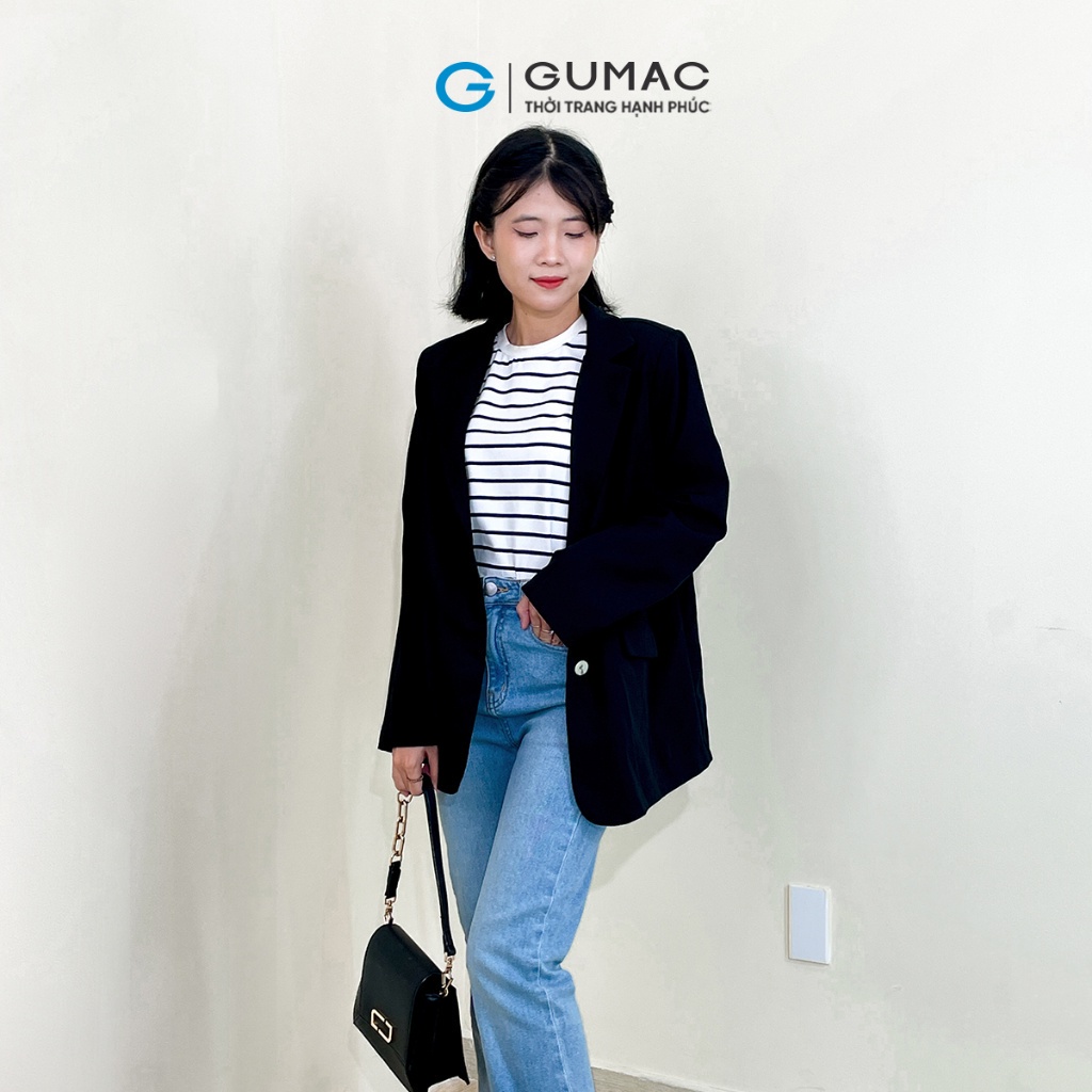 [BST THÁNG 7] Áo blazer 1 lớp thời trang GUMAC AD07055 | BigBuy360 - bigbuy360.vn