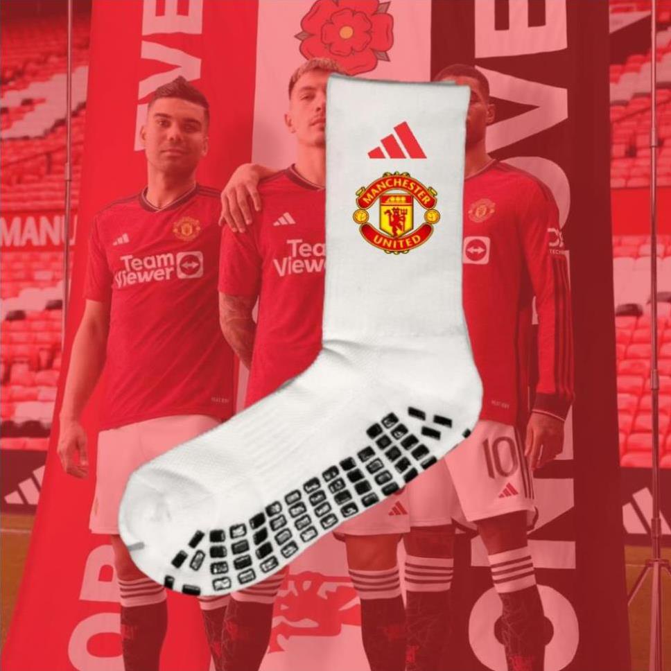 Tất chống trơn, vớ chống trượt đá bóng logo CLB Al-Nassr, Chelsea, Man city, Real, Barca. Mu. Có sỉ. .