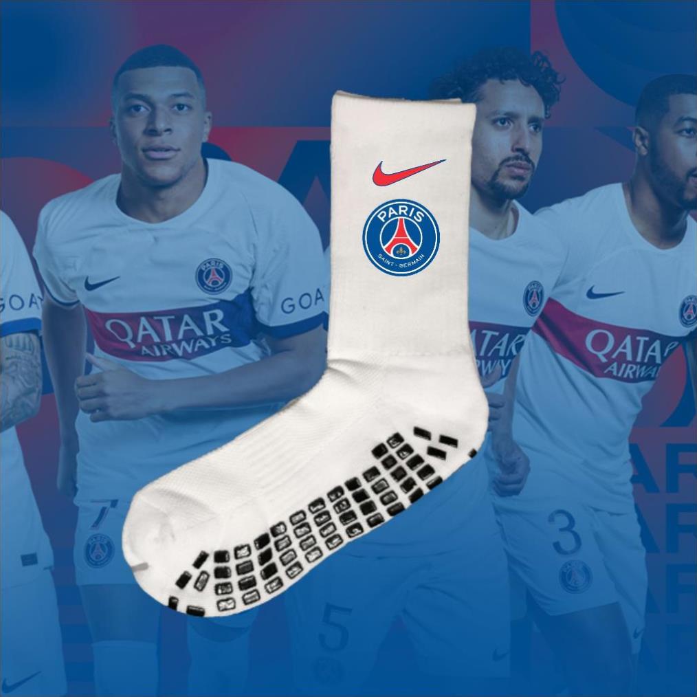 Tất chống trơn, vớ chống trượt đá bóng logo CLB Al-Nassr, Chelsea, Man city, Real, Barca. Mu. Có sỉ. .