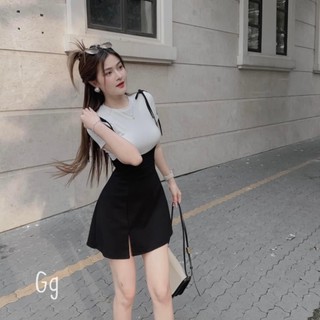 Đầm xòe phối yếm hai dây siêu xinh mk11 lh hỏa tốc