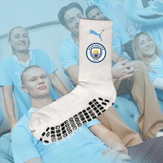 Tất chống trơn, vớ chống trượt đá bóng logo CLB Manchester City, Man city, Real, Barca, Chelsea, Arsenal. .