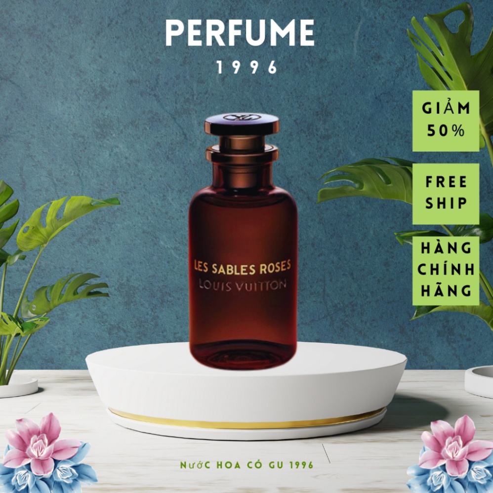 Nước Hoa Unisex Nam Nữ unisex Lv Les Sables Roses Hương Hoa Hồng Sa Mạc Thơm Sang Trọng Quý Phái Lưu Hương Lâu, dầu thơm