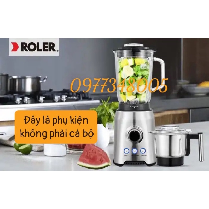 (PHỤ KIỆN MÁY XAY) CỐI THỦY TINH MÁY XAY SINH TỐ ROLER RB4108