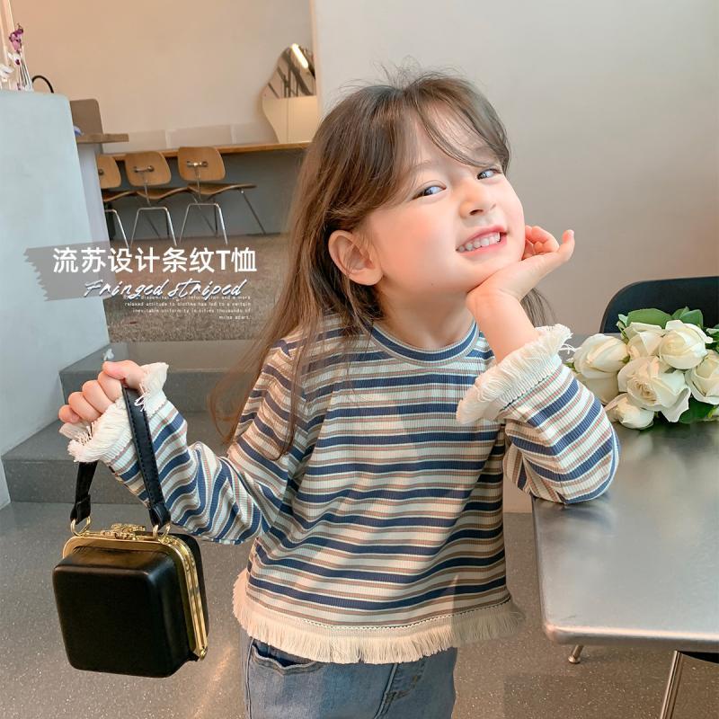 Áo Thun Phong Cách Mới Mùa Xuân Thu 2023 Cho Bé Gái