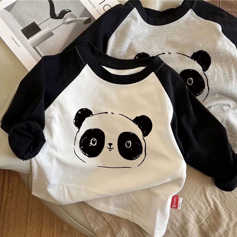 Áo Thun cotton Tay Dài In Họa Tiết Hoạt Hình Thời Trang Xuân Thu Cho Bé Trai Và Gái