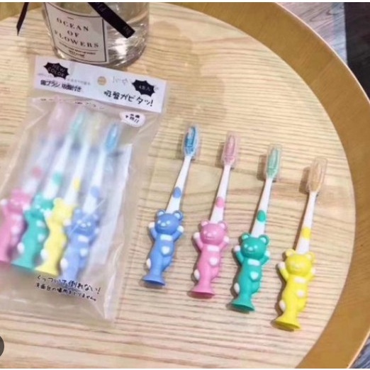 Set 4 Bàn Chải Đánh Răng Xuất Nhật Siêu Mềm Cho Bé