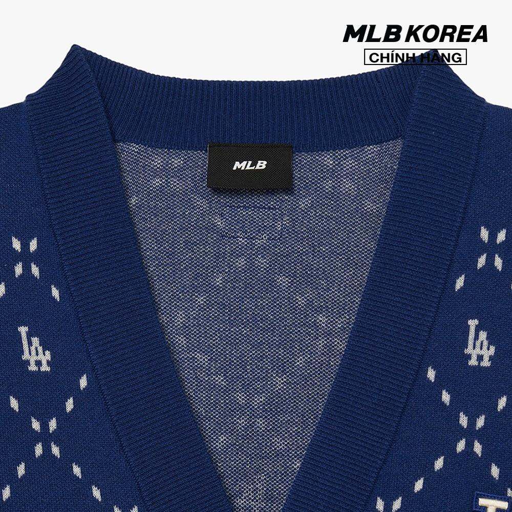 MLB - Áo khoác cardigan unisex cổ V tay dài Dia Monogram 3AKCM0134-07RBS