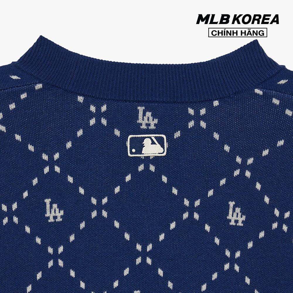 MLB - Áo khoác cardigan unisex cổ V tay dài Dia Monogram 3AKCM0134-07RBS