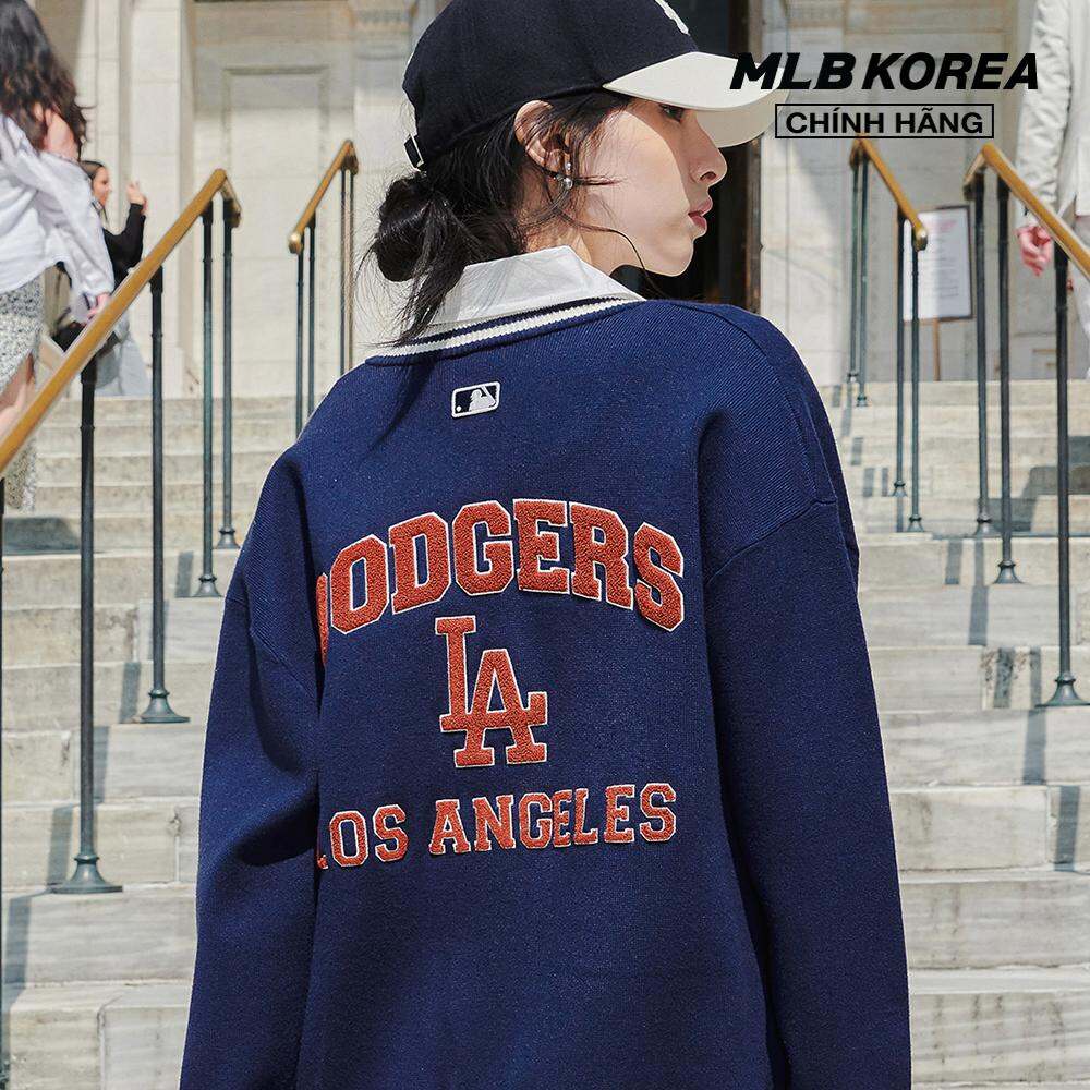 MLB - Áo khoác cardigan unisex cổ V tay dài Varsity 3AKCV0134-07NYS