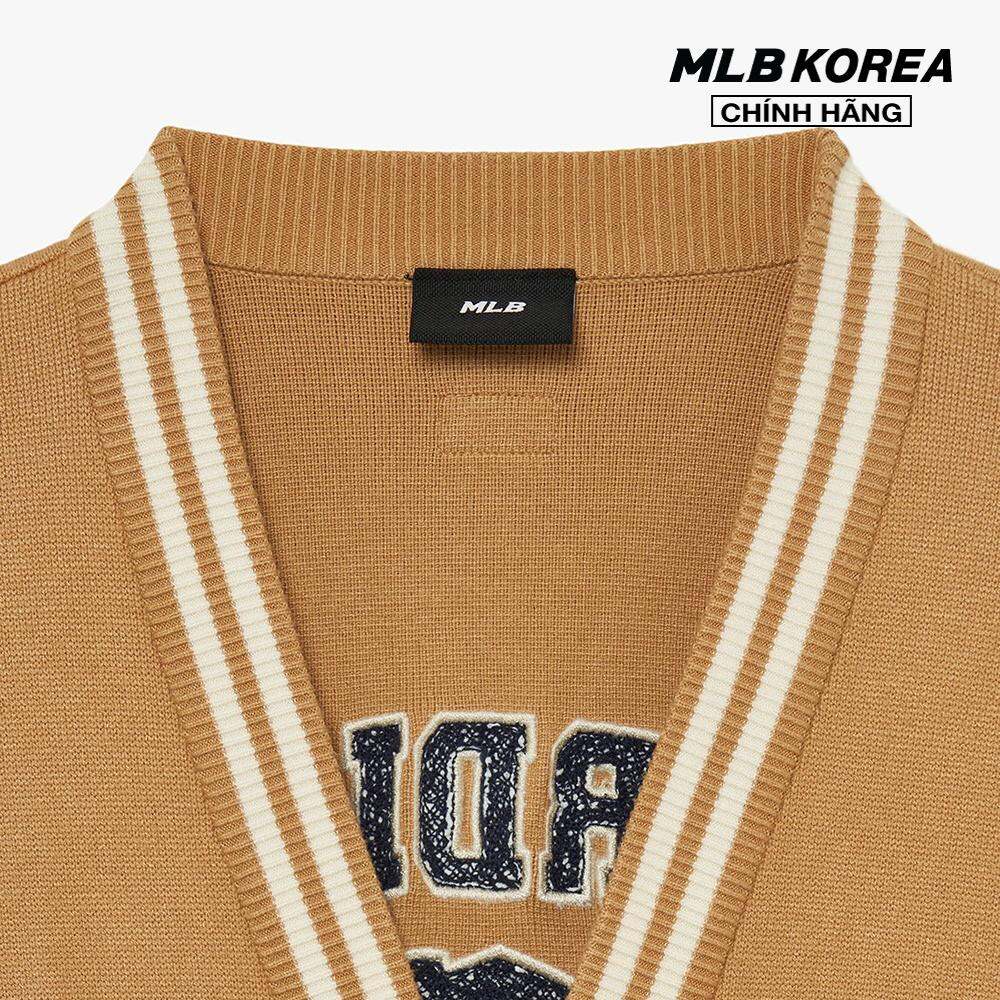MLB - Áo khoác cardigan unisex cổ V tay dài Varsity 3AKCV0134-45CAL