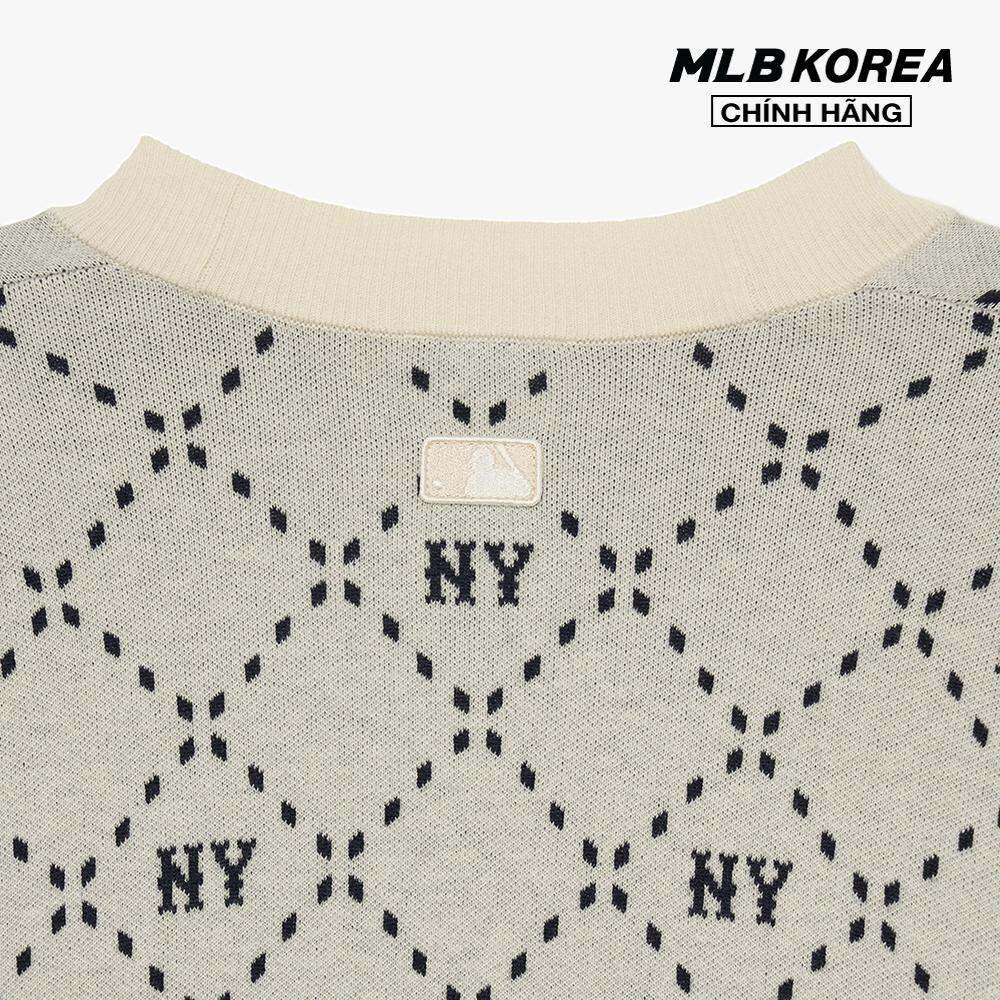 MLB - Áo khoác cardigan unisex cổ V tay dài Dia Monogram 3AKCM0134-50CRD
