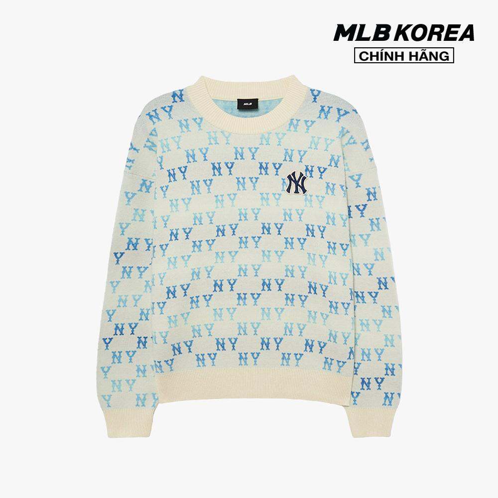 MLB - Áo sweater unisex cổ tròn tay dài Monogram 3AKPM0434-50CRD