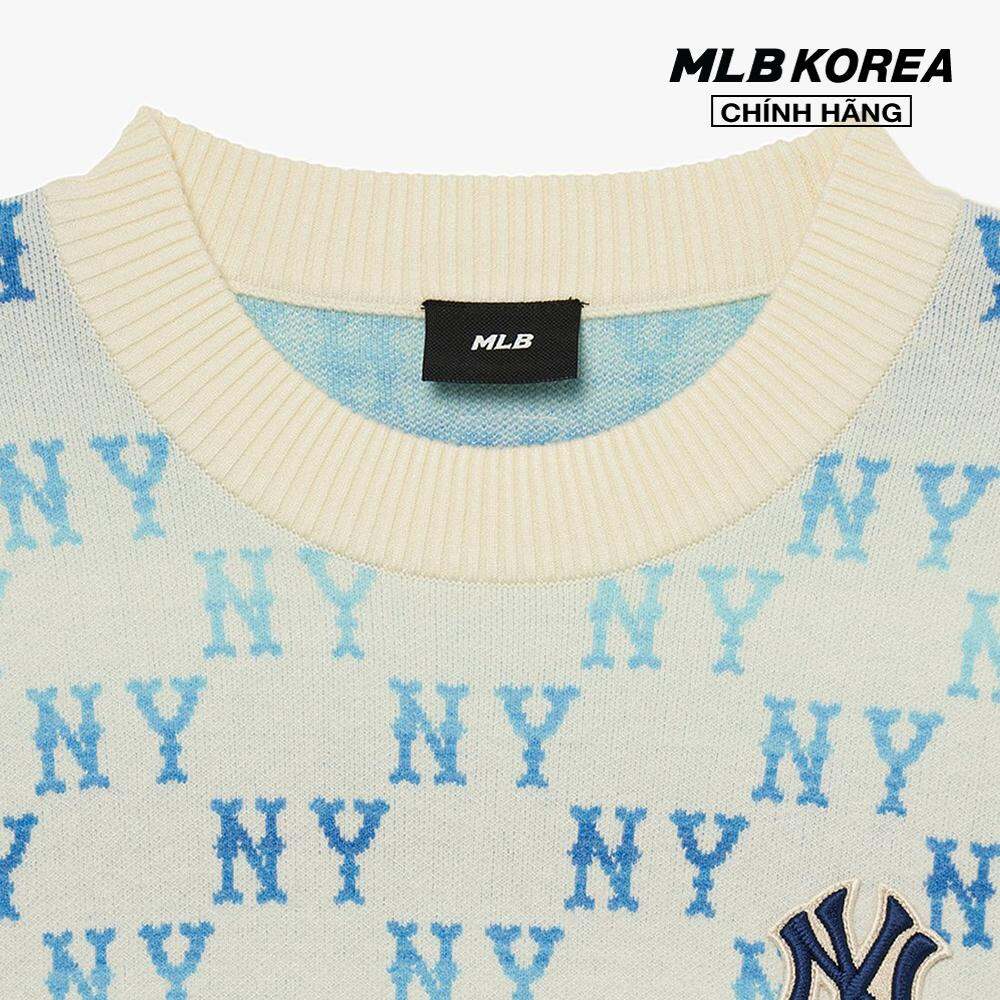 MLB - Áo sweater unisex cổ tròn tay dài Monogram 3AKPM0434-50CRD