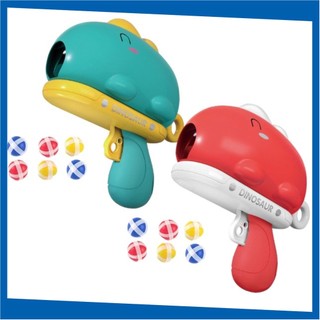 Bộ đồ chơi khủng long bắn banh dính cho trẻ em - có tặng kèm 6 bóng