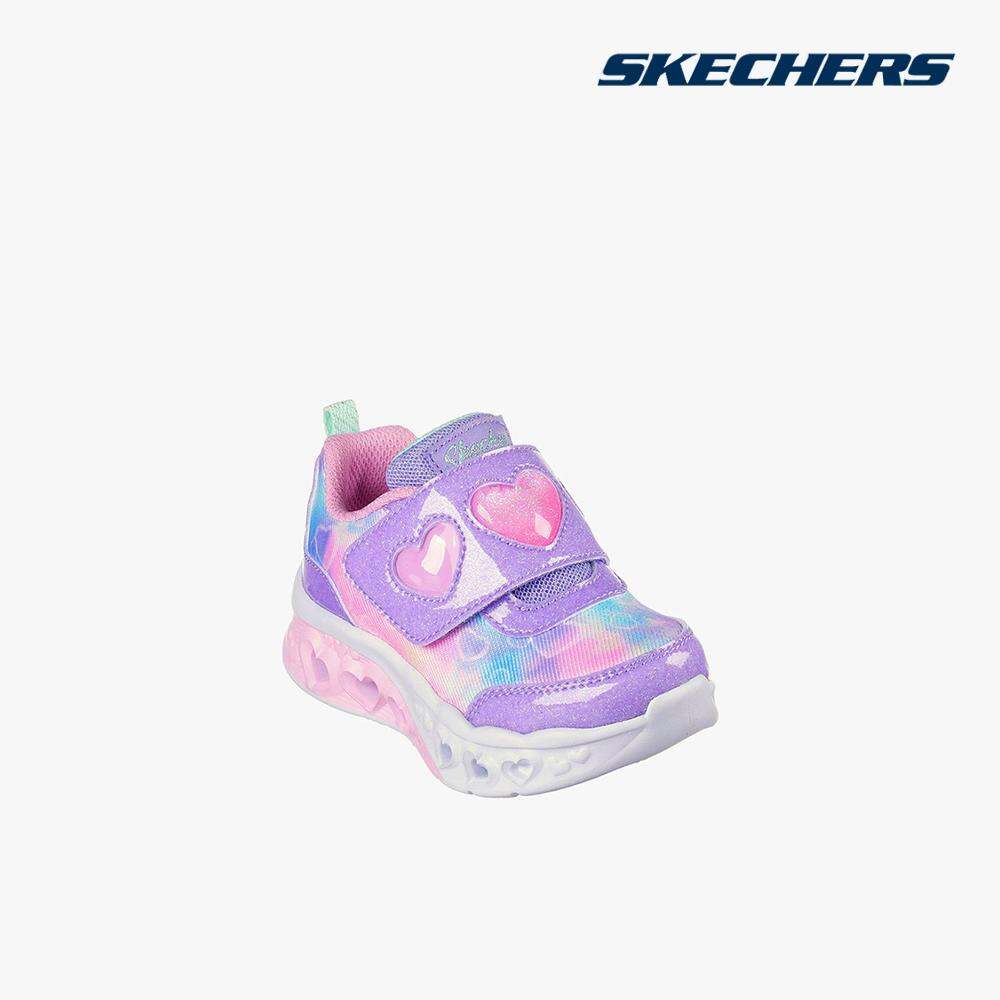 SKECHERS - Giày sneakers bé gái cổ thấp Flutter Heart Lights 302692N-LVMT