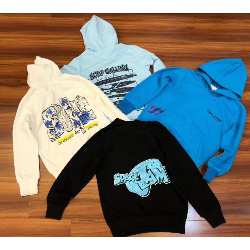 Áo hoodie H.M chất nỉ da cá mềm dành cho Bé trai size đại từ 6/8 đến 14/16