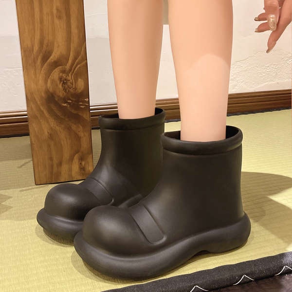 Ủng Đi Mưa Màu Sắc Ngọt Ngào Chống Trượt Không Thấm Nước Thời Trang Thu Đông Cho Nữ