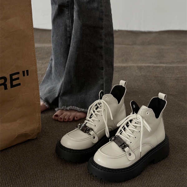 Giày Bốt martin Đế Dày Phong Cách Anh Quốc Thời Trang Mùa Hè Cho Nữ