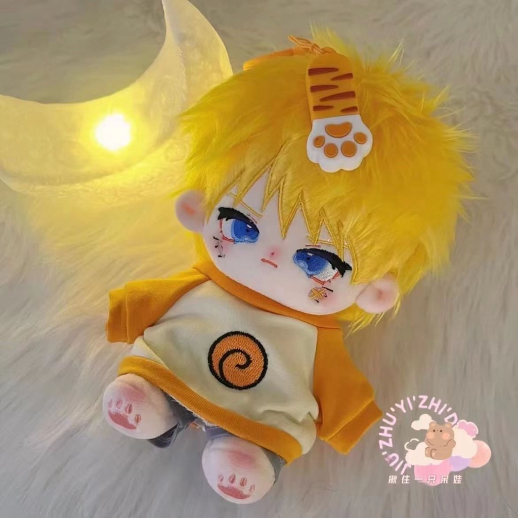 Búp Bê Nhồi Bông cotton Hình Nhân Vật uzumaki naruto 20cm