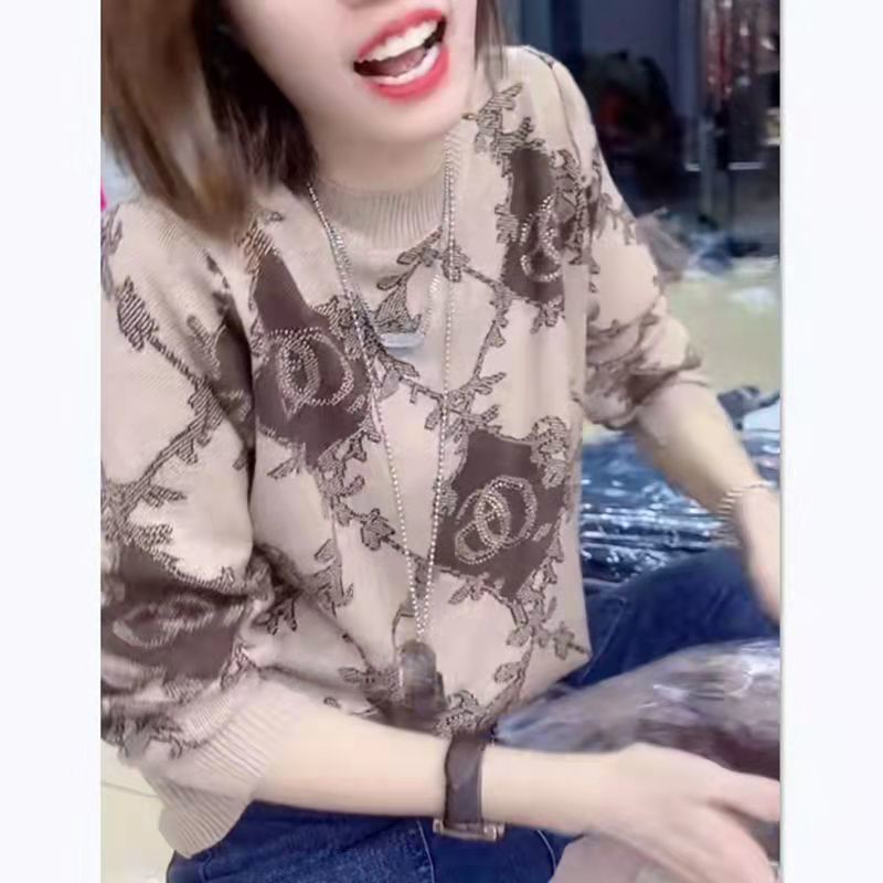 Áo Dệt Kim Dáng Rộng Thời Trang Mùa Xuân Hạng Nặng Cho Nữ w09.18