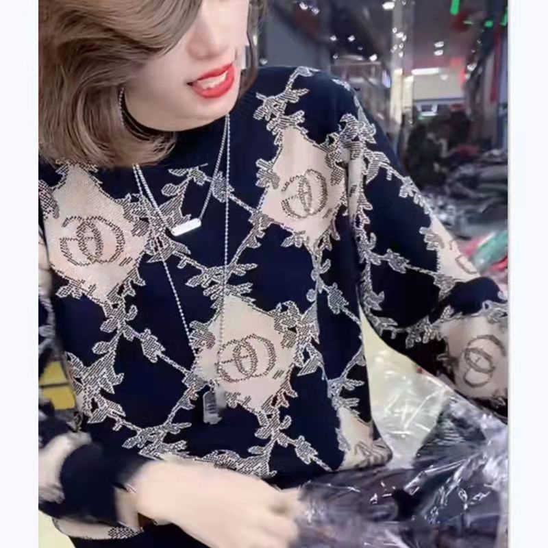 Áo Dệt Kim Dáng Rộng Thời Trang Mùa Xuân Hạng Nặng Cho Nữ w09.18