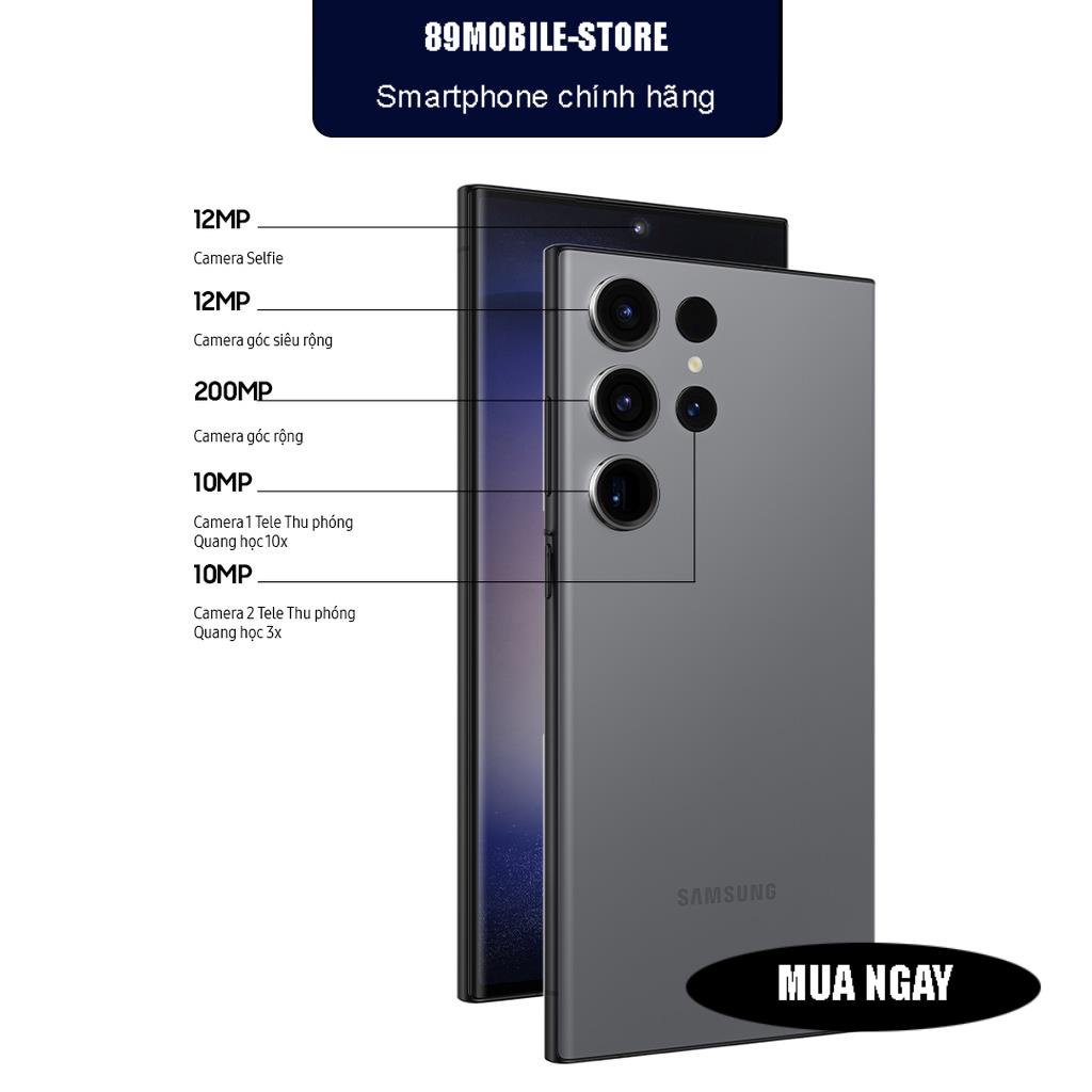 Điện thoại Samsung Galaxy S23 Ultra 8GB/256GB màu Xám Graphite/Xanh Sky Blue -phiên bản quốc tế đầy đủ phụ kiện mới 100%