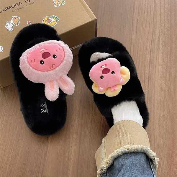 Giày Lông Đế Dày Thời Trang Dành Cho Nữ