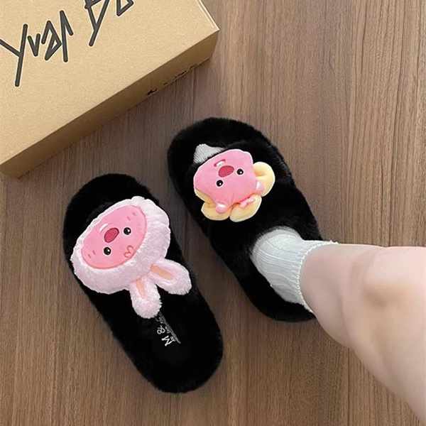 Giày Lông Đế Dày Thời Trang Dành Cho Nữ