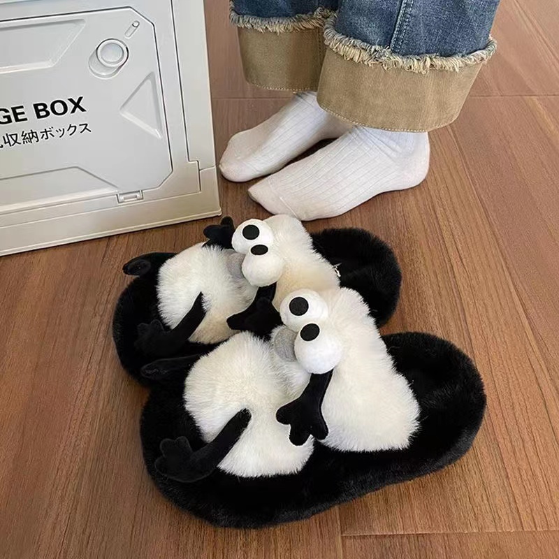 Dép Lông Xù Đế Dày Thời Trang Hè Thu 2023 Phong Cách Mới Cho Nữ