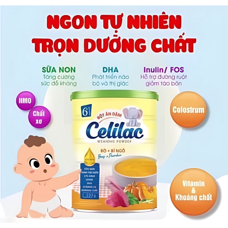 Bột ăn dặm Celilac đủ vị 320g