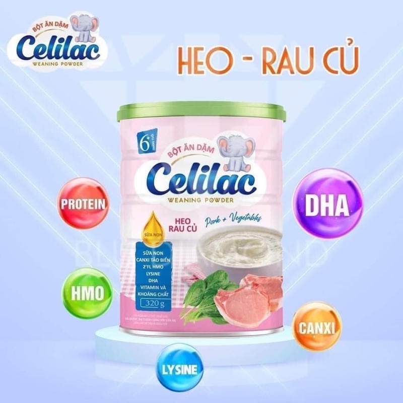 Bột ăn dặm Celilac đủ vị 320g