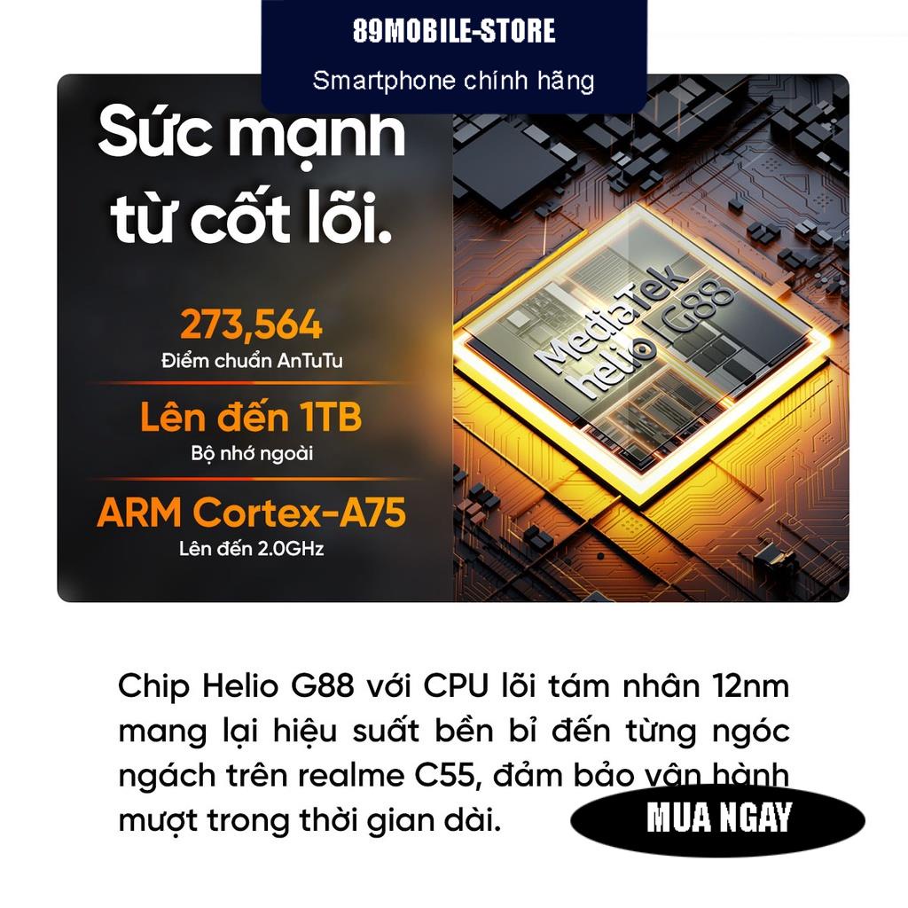 Điện Thoại realme C55   -mới 100% nguyên seal phiên bản quốc tế fullbox bh 12 tháng