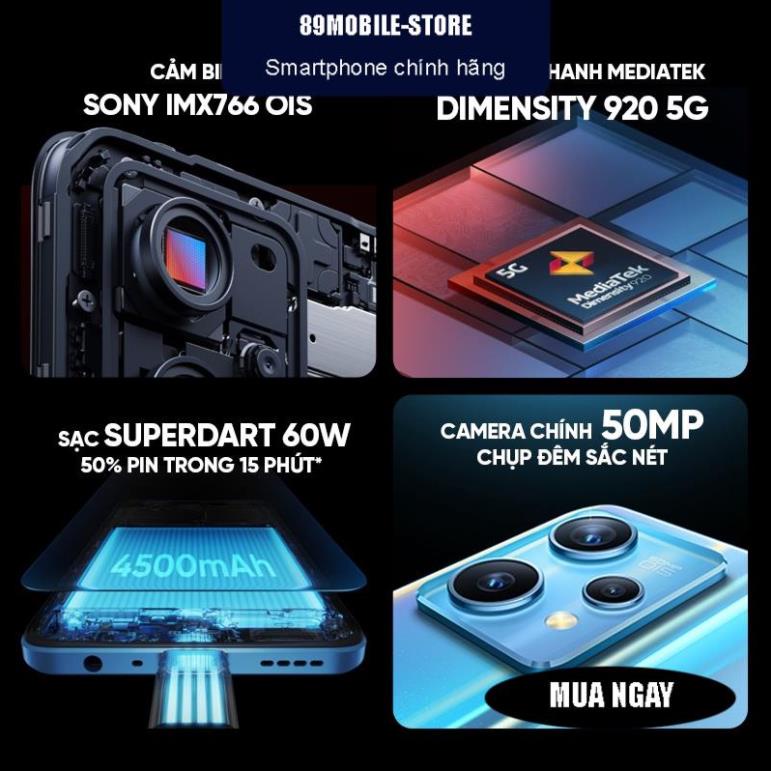 Điện thoại realme 9 Pro Plus  máy chất phiên bản quốc tế mới 100% nguyên seal nhập khẩu