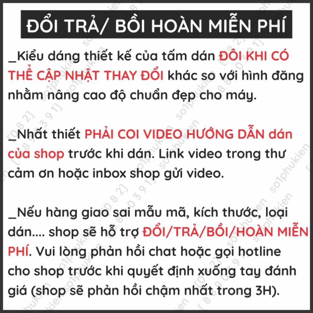 Dán PPF Dell XPS 13 9305/ 9310/ XPS 9315/ XPS 9360/ 9500 loại trong, nhám dành cho màn hình, mặt lưng, mặt đế