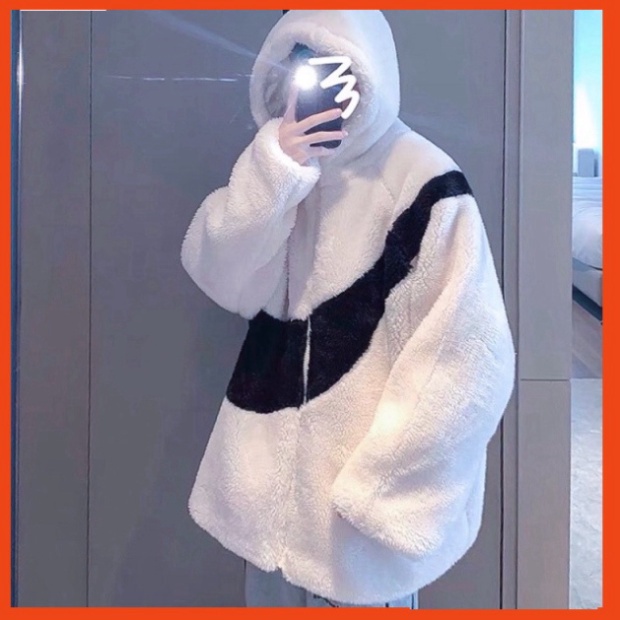 Áo Khoác Lông 2 Lớp  Bản Chuẩn Có Mũ Dày Dặn Phối Kẻ Sọc Phong Cách Trẻ Trung Năng Động Áo Khoác Lông nam nữ 2023 | BigBuy360 - bigbuy360.vn