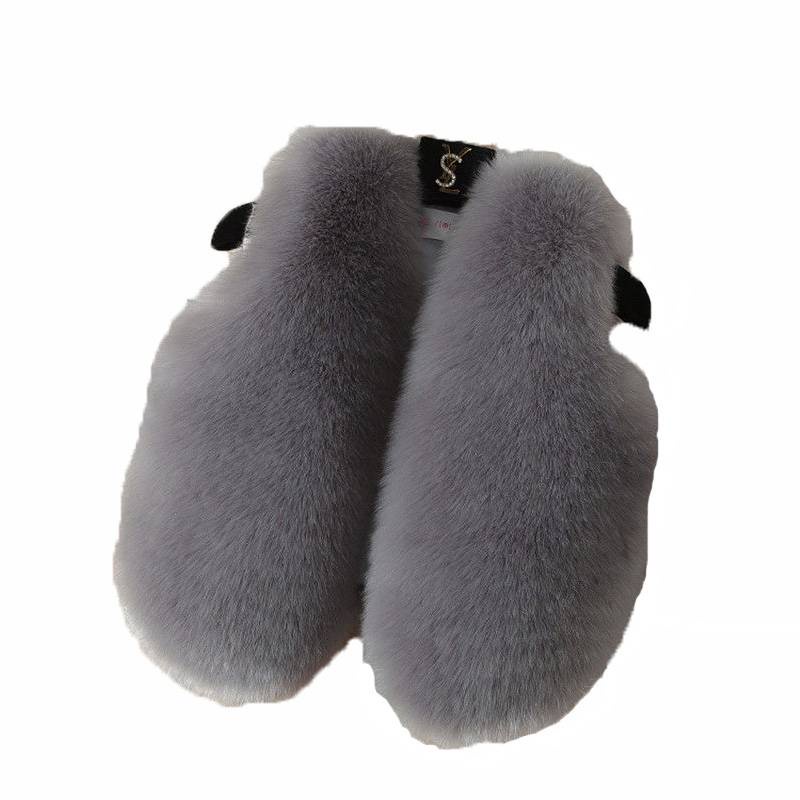 Ophao gile cho B 2021 Áo Ghi Lê Lông Cáo Giả Phong Cách Thu Đông Mới cho bé Trai Và bé Gái 02 Kiểu