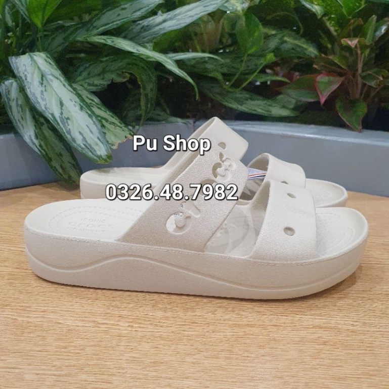 LOẠI 1-  Dép Hai Quai Ngang Nữ Đế Cao - Dép Cross Baya Platform