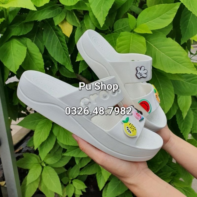 LOẠI 1-  Dép Hai Quai Ngang Nữ Đế Cao - Dép Cross Baya Platform