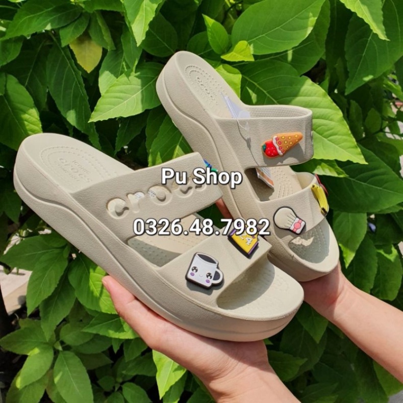 LOẠI 1-  Dép Hai Quai Ngang Nữ Đế Cao - Dép Cross Baya Platform