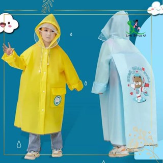 Áo mưa cho bé, áo mưa trẻ em, áo mưa choàng cao cấp cho bé kèm kính chắn có ngăn đeo cặp tiện lợi