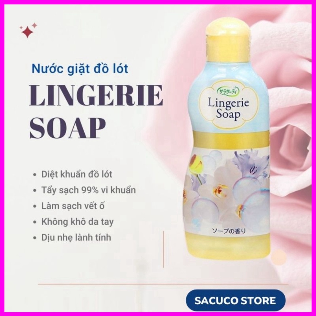 ⚠️FREESHIP⚠️ Nước giặt đồ lót Lingerie Soap Nhật Bản 120ml