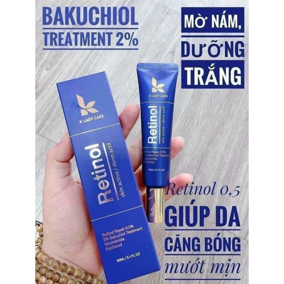 Kem dưỡng Retinol K Lady Care 30ml - Giảm mụn, kiểm soát dầu nhờn, cấp ẩm, làm mờ thâm nám