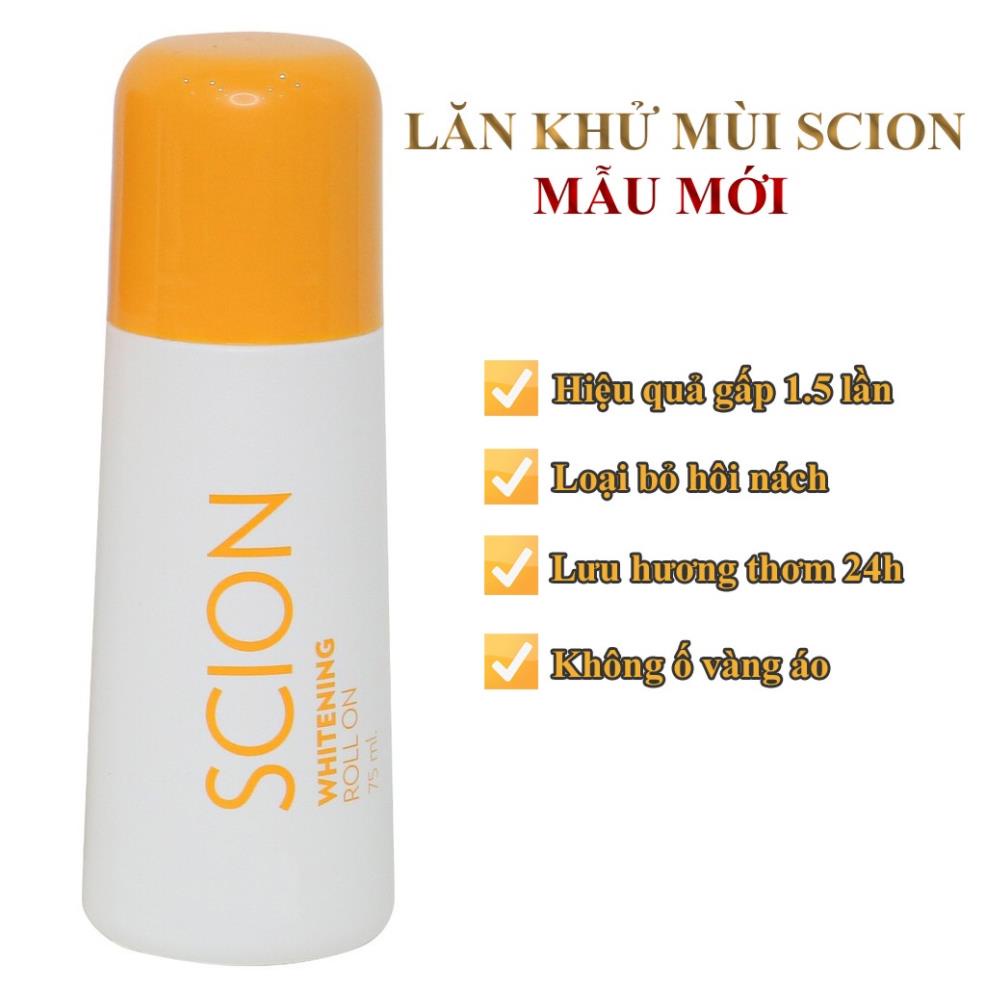 Lăn Nách Khử Mùi Scion Chính Hãng 75ml - Khử Mùi Hôi Nách Trong 48 Giờ