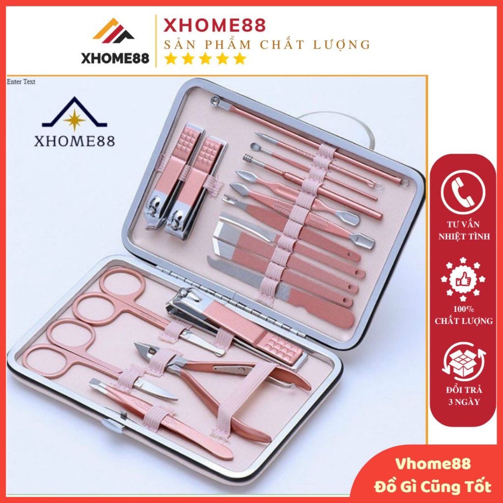 Bộ cắt móng tay chân 18 món Nail Care cao cấp tiện dụng - Vhome88
