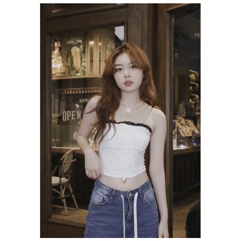 ÁO ỐNG THẮT NƠ NGỰC ÔM BODY