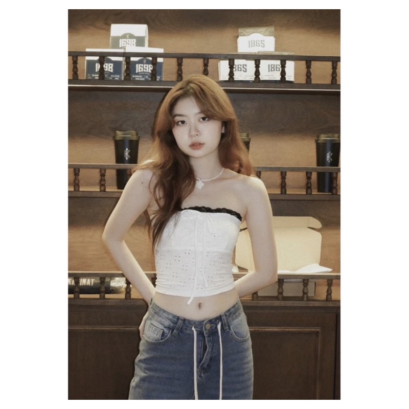 ÁO ỐNG THẮT NƠ NGỰC ÔM BODY