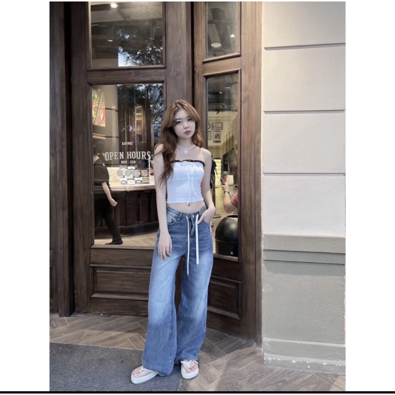 ÁO ỐNG THẮT NƠ NGỰC ÔM BODY