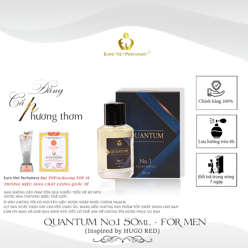 Nước Hoa Nam ENERGETIC MAN QUANTUM N0.1 Euro Viet Perfumery 50ml