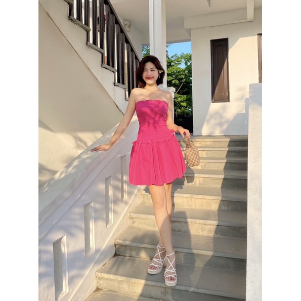 BOHI DRESS-ĐẦM BO CHUN XOÈ